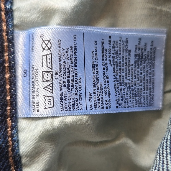 Old Navy High-Rise Slouchy Straight Cropped Dark Wash Jeans Size 00 - Picture 7 of 15